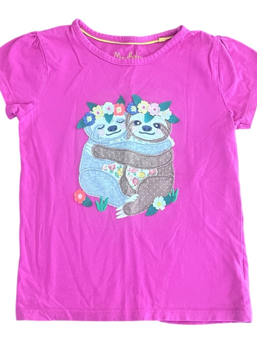 Mini Boden (7|8) Sloth Appliqué Tee